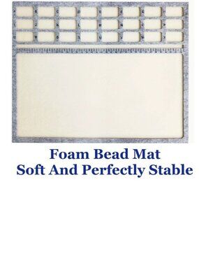 Foam Bead Mat, Soft And Perfectly Stable.  Best Beading Mat EVER!